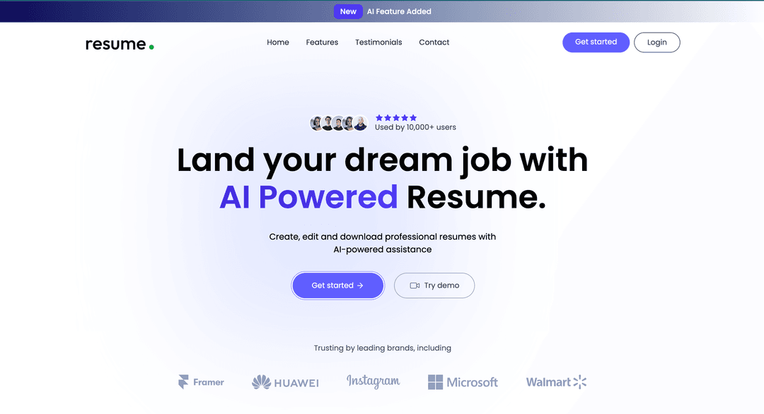 AI-powered Resume Builder